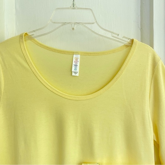 LulaRoe LYNNAE Lemon Yellow Long Sleeve NWT Size SMALL - Picture 2 of 7